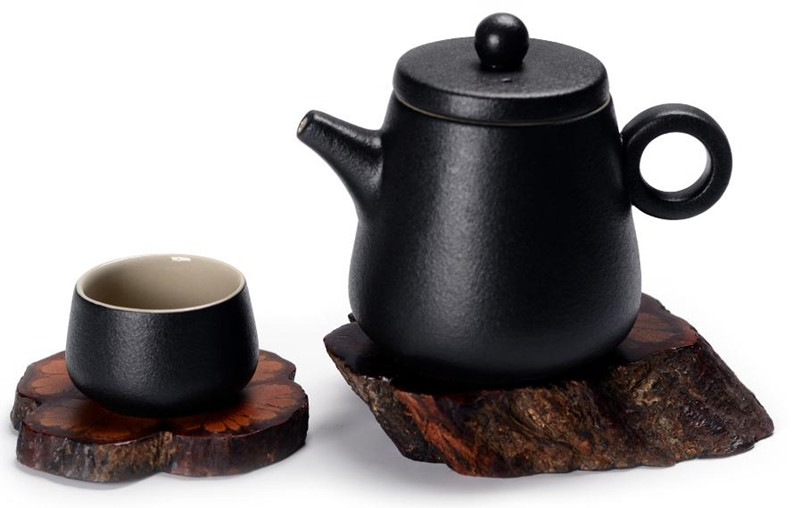 憶桐禮品雅韻粗陶茶具六件套團購禮品定制
