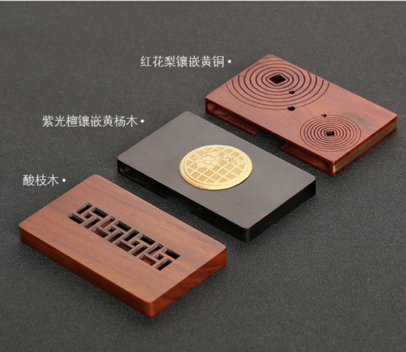 中國風復古木質名片盒